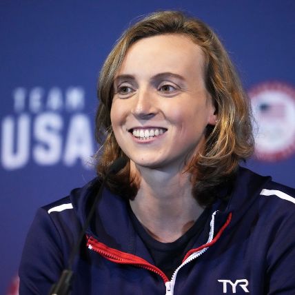 Katie Ledecky won the Women's 800m freestyle in the Olympic Trials.